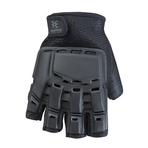 Empire BT THT Hard Back Fingerless Gloves - Black - Large / X-Large