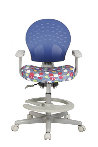 VIVA OFFICE Children's Desk Chair with Adjustable Height,Depth and Foot Rest