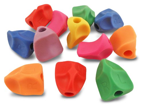 The Classics Solo Training Grips, 12 Pack, Assorted Colors, .75 Inch Long (TPG-17112)