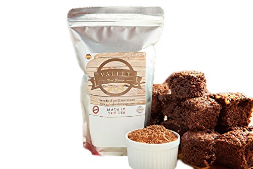 Backpacking, Camping, and Emergency Preparedness Freeze Dried Food Supply Bags - Valley Food Storage (30 Servings of Brownie Mix)