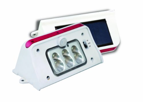 Tri-Lynx 00028 White 6-LED Solar Light with Motion and Dusk/Dawn Sensor
