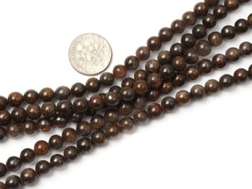6mm 8mm 10mm 12mm Round Bronzite Beads Strand 15 Inch Jewelry Making Beads