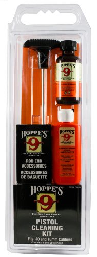 Hoppe's No. 9 Cleaning Kit with Aluminum Rod, .40 Caliber, 10mm Pistol, Clamshell