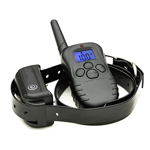 Hot Spot Wireless 4 in 1 Fully Waterproof and Rechargeable Dog Training Shock and Bark Collar with 100LV Shock and Vibration Mode with Remote