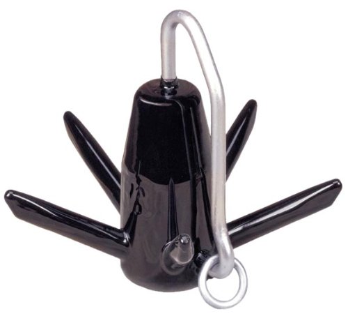 Greenfield Products 618-B Marine Black Coated Richter Anchor - 18  Pound Capacity