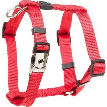 Petmate Signature Deluxe Harness, 3/4 by 20 to 28-Inch, Geranium