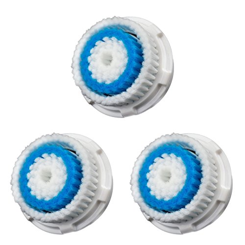 DiamondWhite Facial Cleaning Brush Head Replacement for Clarisonic - Deep Pore - 3 Pack