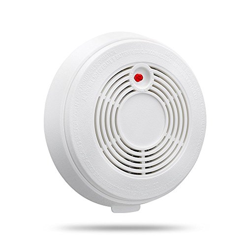 Pictek 2 Pin 1 Electronics Smoke + CO Alarm, Smoke and Carbon Monoxide Detector Alarm with Photoelectric Sensor for House, Kitchen, Bedroom, Living Room, etc ; Auto Reset, Easy Installation