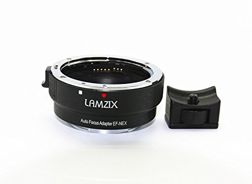 LAMZIX Auto Focus EF-NEX EF-EMOUNT Lens Mount Adapter for Canon EF EF-S Lens to all Sony E Mount camera NEX 3/3N/5N/5R/7/A5000 /A6000/A7 A7R /A7II /A7RII