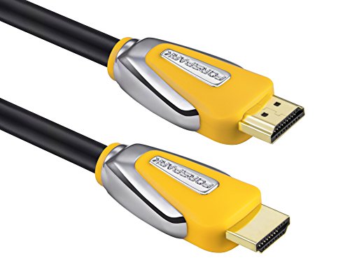 FORSPARK 6ft 4K-HDMI 2.0 Ultra Premium High Speed HDMI Cable 26AWG with Ethernet,Support 3D 4K 1080P? Yellow Case