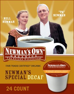 Newman's Own Organics, Newman's Own Special Blend Decaf, K-Cup Portion Pack for Keurig K-Cup Brewers