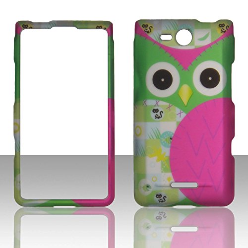 2D Green Owl LG Lucid 4G LTE VS840 Verizon Case Cover Phone Snap on Cover Cases Faceplates