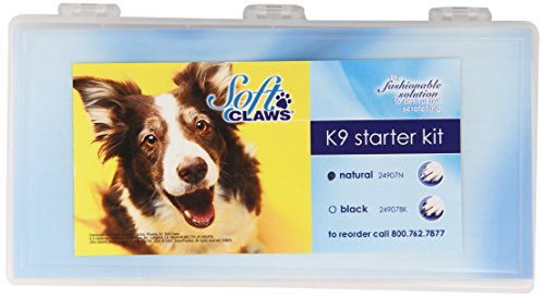 Canine Soft Claws Cat Nail Caps Starter Kit, Natural