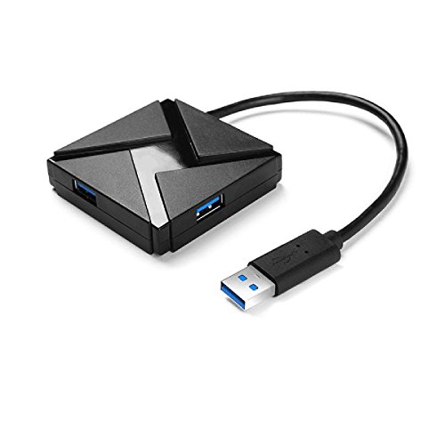 iMagitek Portable High Speed 4-Port USB 3.0 Data Hub for Computer and Laptop