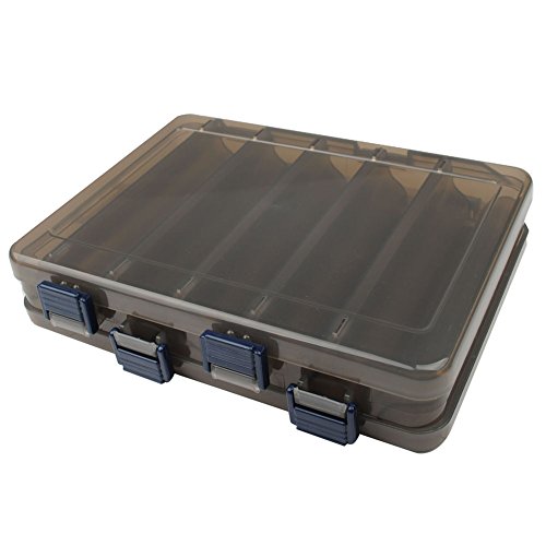 Dr.Fish Fishing Lure Tackle Box Large 12-Compartment Double-sided Saltwater