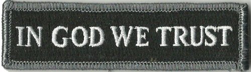 In GOD We Trust - Tactical Morale Patch - Black