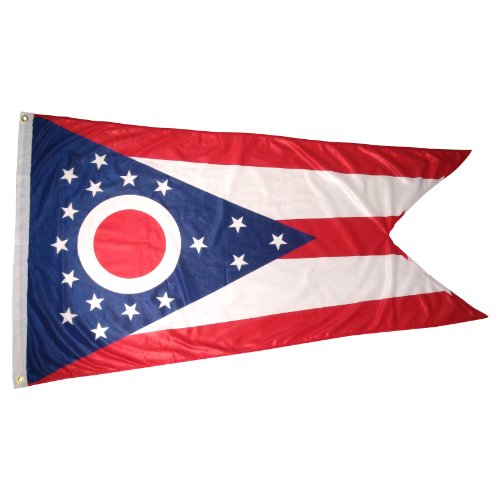 Online Stores Ohio Superknit Polyester Flag, 3 by 5-Feet