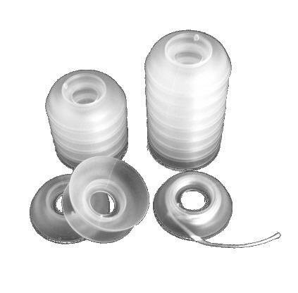 16 Kumihimo Flexible Plastic Cord/Thread Bobbins 1 7/8 inch with instructions