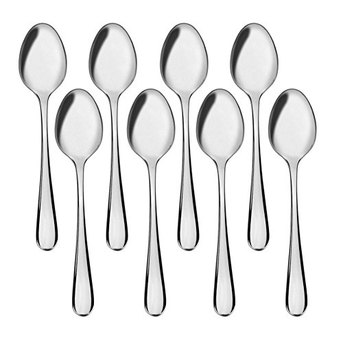Spoon, Demitasse Espresso spoon, Aoosy Set of 8 Stainless Steel Spoons for Tea or Coffee