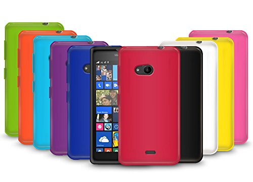 G-HUB® - 10-in-1 Silicone Cases for LUMIA 535 SmartPhone (2014) - Multi Pack of 10 Protective Gel Case Phone Covers in ASSORTED COLOURS