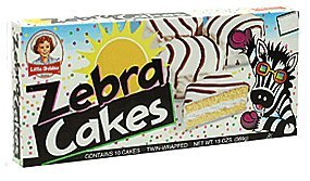 Little Debbie Snacks Zebra Cakes, 10-Count Box (Pack of 6)