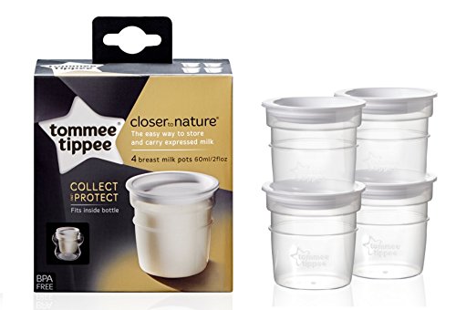 Tommee Tippee Closer to Nature Milk Storage Pots (4-pack)