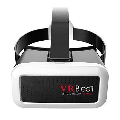 VR Glasses, Breett 3D VR Virtual Reality Headset for 4.0 - 6.0 inch Smartphones iPhone 6s 6 Plus Samsung Galaxy Moto LG Nexus HTC for 3D Movies/Games