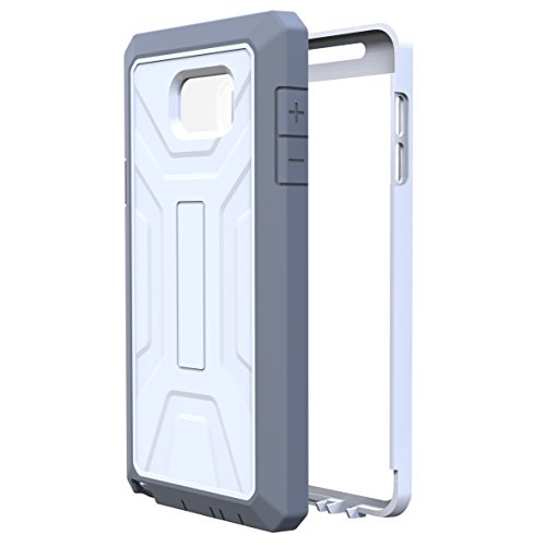 Samsung Note 5 Case, Joylink [Heavy Duty] [Dual Layer] [Built-in Screen Shield] [Waterproof] [Full-body Hybrid Case] Protector Cover - White (Lifetime Warranty)