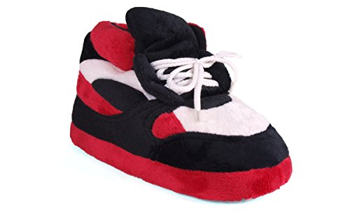 Happy Feet - Red, Black and White - Slippers - XL