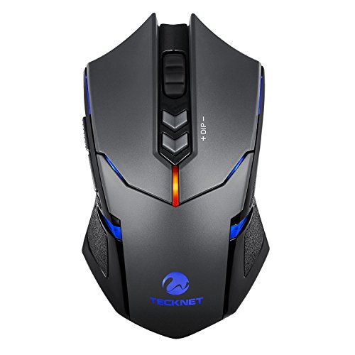 TeckNet® High Precision Programmable Wireless Gaming Mouse With 2000 DPI, Nano Receiver, 5 Programmable Button, 5 User Profiles