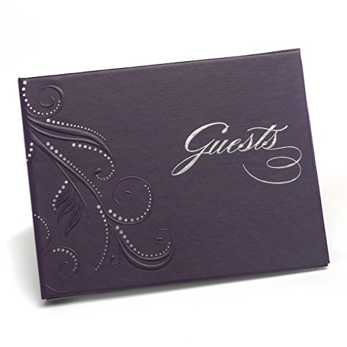 Hortense B. Hewitt Wedding Accessories Purple Swirl Guest Book