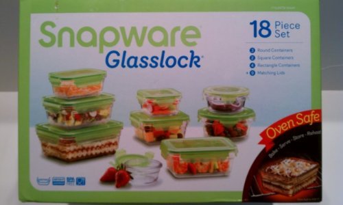 Snapware 1101192 Glasslock Oven Safe 18pc Set