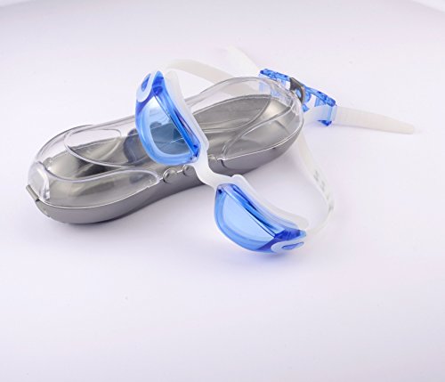 Kids Swim Goggles Use Anti-fog & Uv Proof Lens - Watertight - Easily Adjustable Straps With Quick Release Technology For Tangle Free Hair - Wide Angle Vision - Soft Nose Piece - Free Premium Protective Case