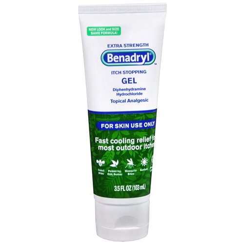 Benadryl Extra Strength Topical Analgesic Itch Stopping Gel 3.5 fl oz (pack of 2)