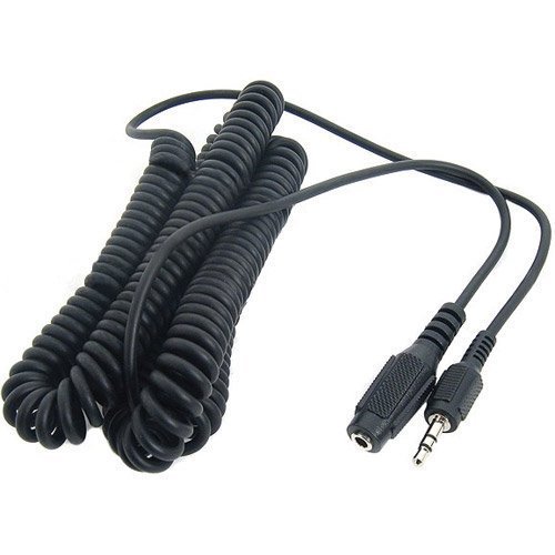 3.5mm Stereo M-F Headphone Extension Cable 15 ft. Coiled