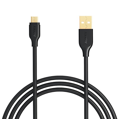 Micro USB Cable, AUKEY 3.3ft Premium Gold-plated Quick Charge Micro USB Cable, for Android Smartphones LG G5, Samsung Galaxy S7/S6/Edge and More