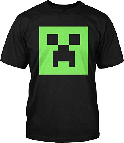 Minecraft Creeper Glow in the Dark Youth T-Shirt, Black