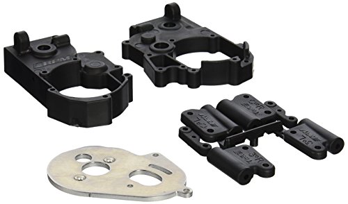 RPM Hybrid Gearbox Housing and Rear Mounts for Traxxas 2WD Electric, Black