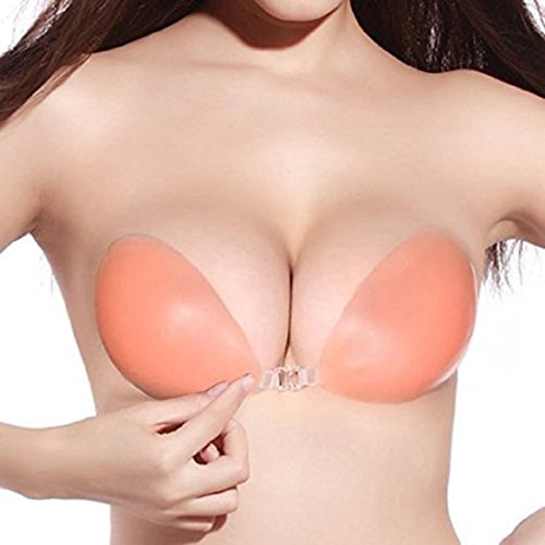 Monkeybrother Invisible Reusable Strapless Silicone Adhesive Push-up Bra Size (B)