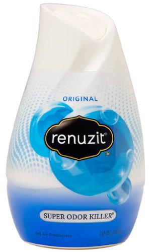 Renuzit Super Odor Killer Air Freshener Adjustable, Unscented, Solid, 7oz  (Case of 12)