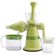 Chef's Star Manual Hand Crank Single Auger Juicer w/ Suction Base