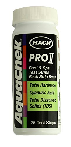 Aquachek Pro II Total Hardness (Calcium and Magnesium) Cyanuric Acid, and TDS Test Strips 25/BTL