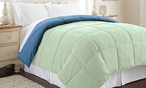 Down alternative reversible comforter Misty Jade/Seaport Queen