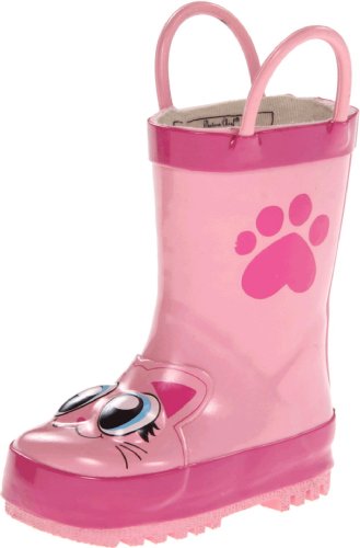 Western Chief Kids Pink Kitty Rain Boot (Toddler/Little Kid/Big Kid),Pink,9 M US Toddler