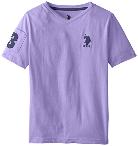 U.S. Polo Assn. Big Boys' Solid V-Neck T-Shirt