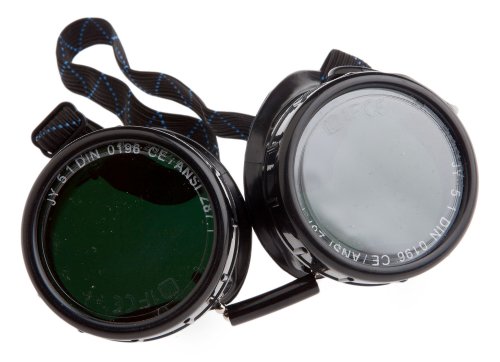 Forney 55311 Goggles, Oxygen Acetylene, Economy Eye-Cup 50MM Round Lens, Shade-5