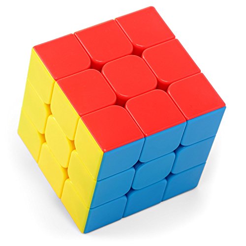 Tecesy Rubik's Cube 3x3 Stickerless Three-layer Speed Smooth Speed Cube Magic Cube Puzzle Plastic for Kids