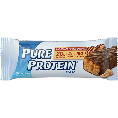 Pure Protein Chocolate Peanut Caramel Bar, 50 Gram (Pack of 6)