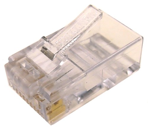 Cables Unlimited UTP-7010-99 Cat6 2-Piece RJ45 Connector for Solid Wire 100 Pack (Clear)