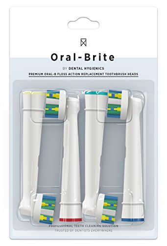 Premium Oral-B Floss Action Generic Replacement Toothbrush Heads (1 Pack/4pcs)